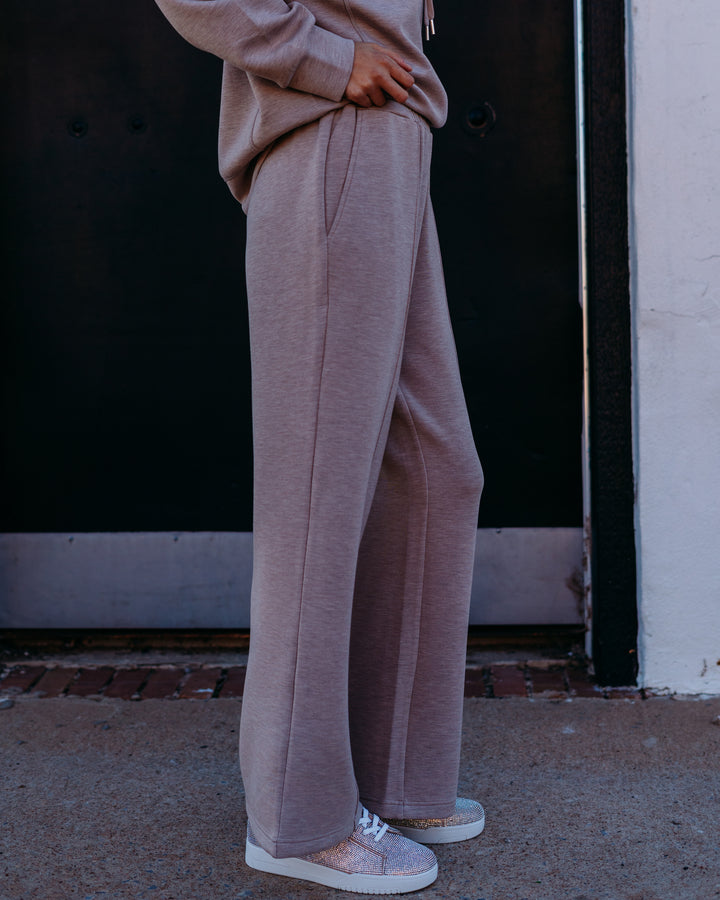 Varley: The Wide Leg Pant 28' in Taupe Marl (VAR02104)