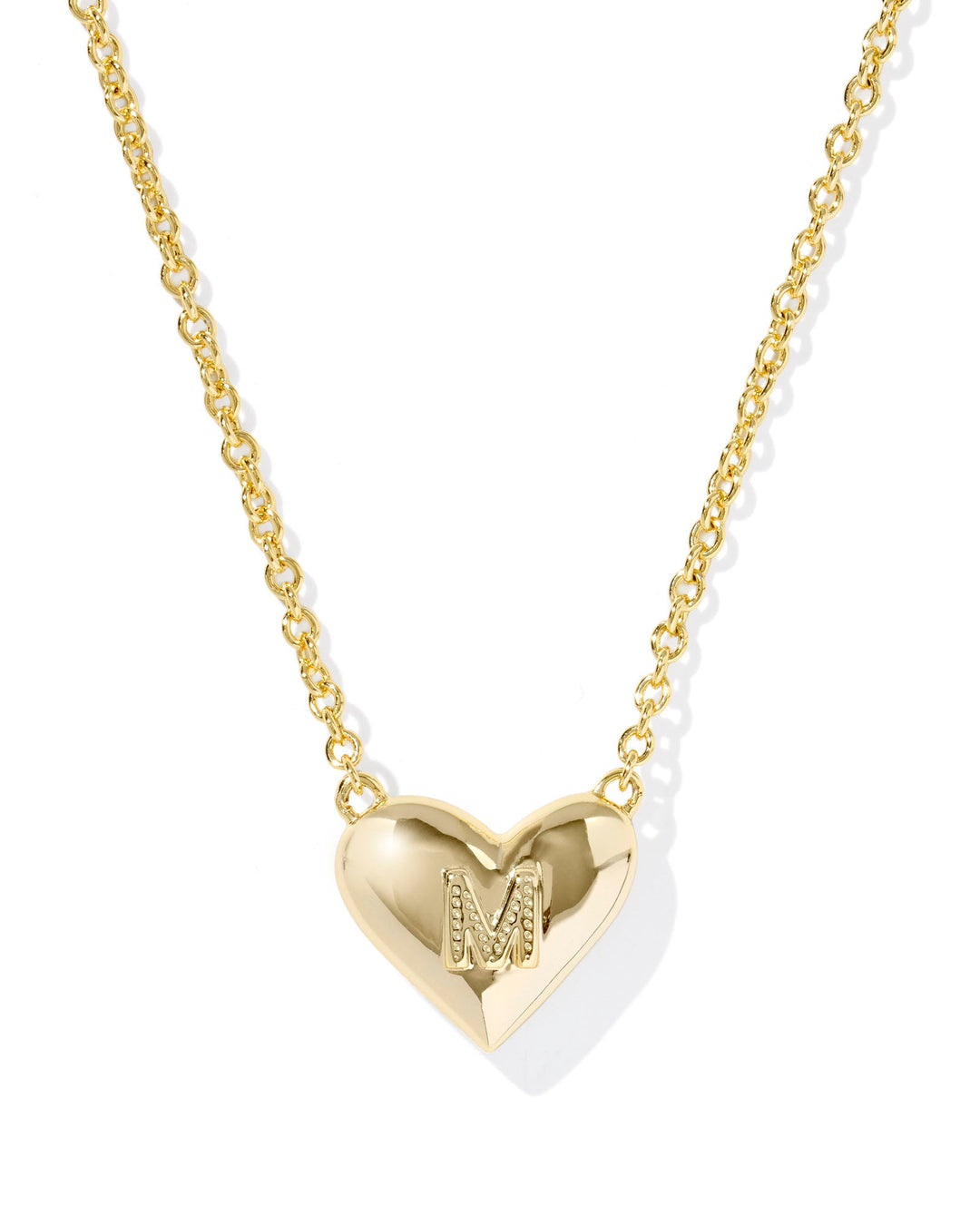 Kendra Scott: Heart Letter M Short Pendant Necklace