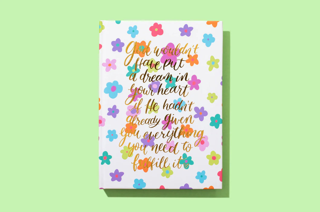 Taylor Elliott Designs: God & Dreams Floral Notebook