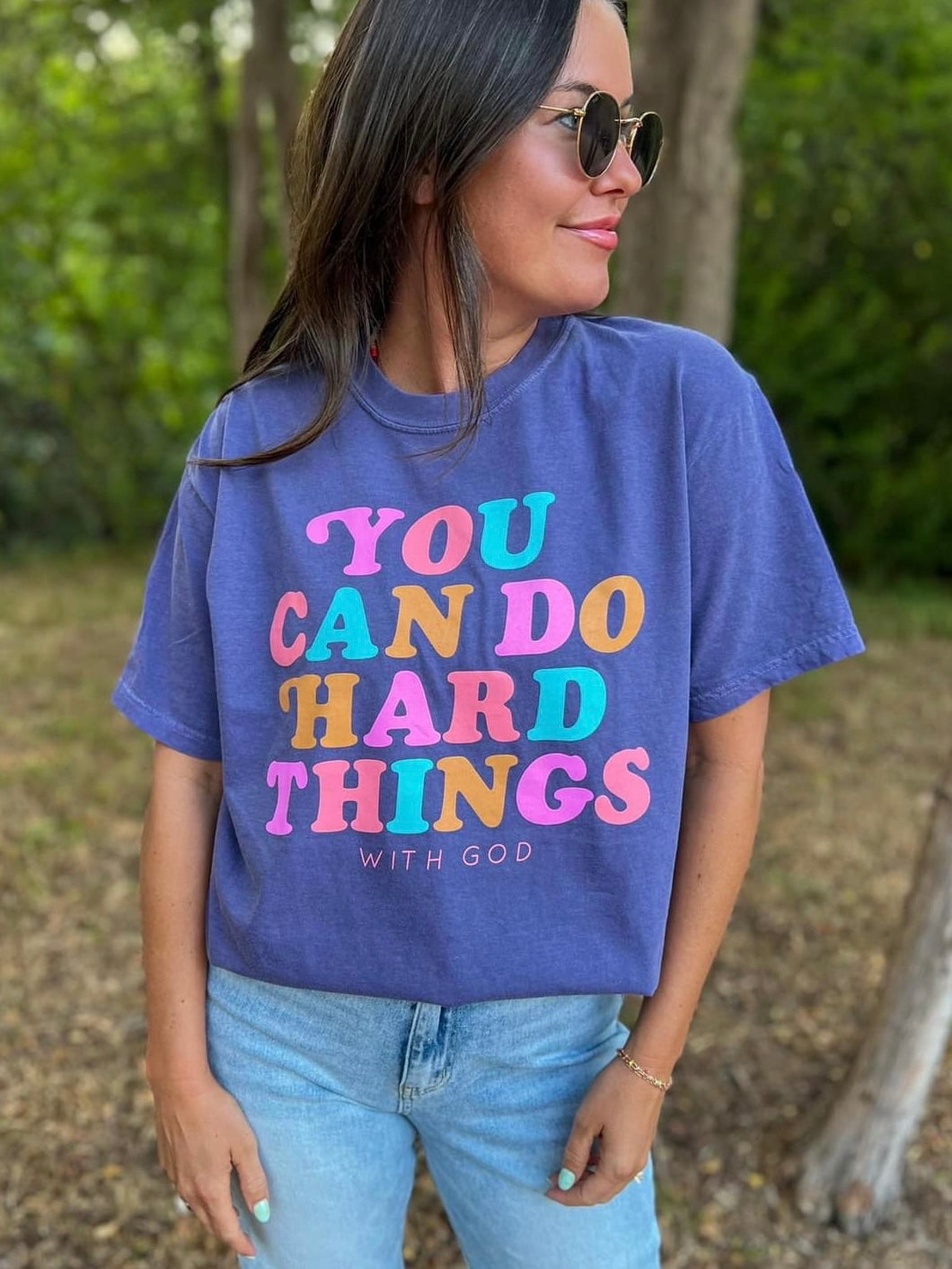 Oliver & Otis: Hard Things Tee in Grape