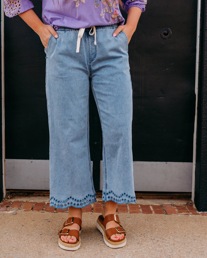 Thread & Supply: Morwenna Pants in Blue - The Vogue Boutique