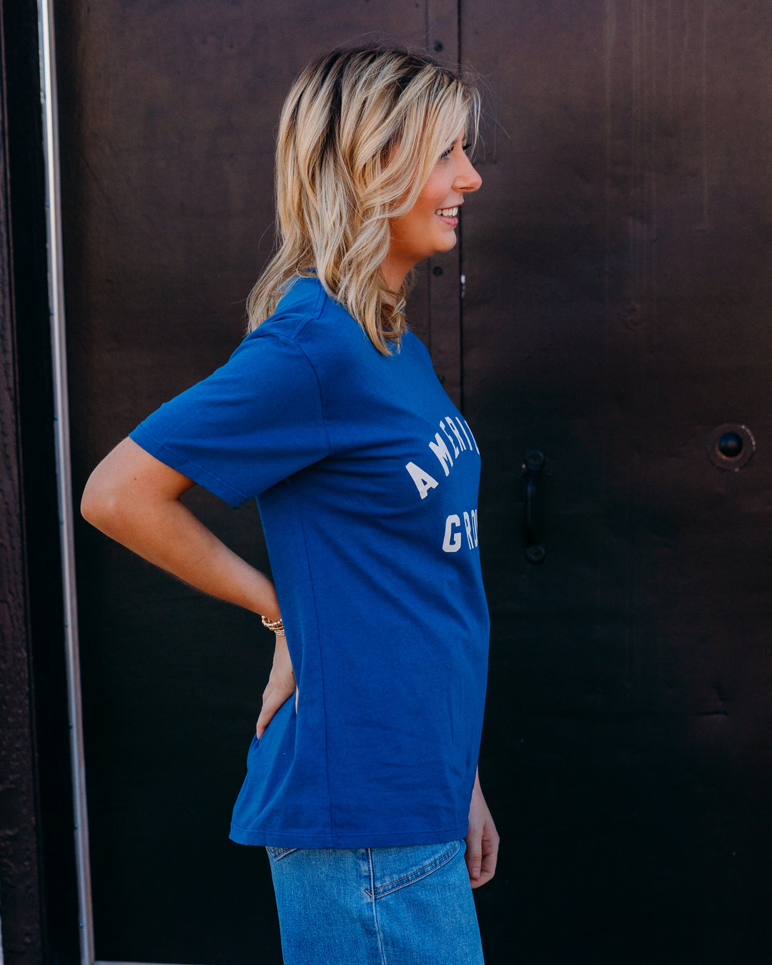 Z Supply: American Boyfriend Tee in True Navy
