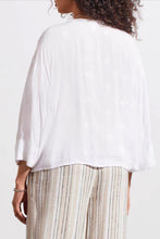 Load image into Gallery viewer, Tribal: Button Front Kimono Blouse in White 5497O-4969
