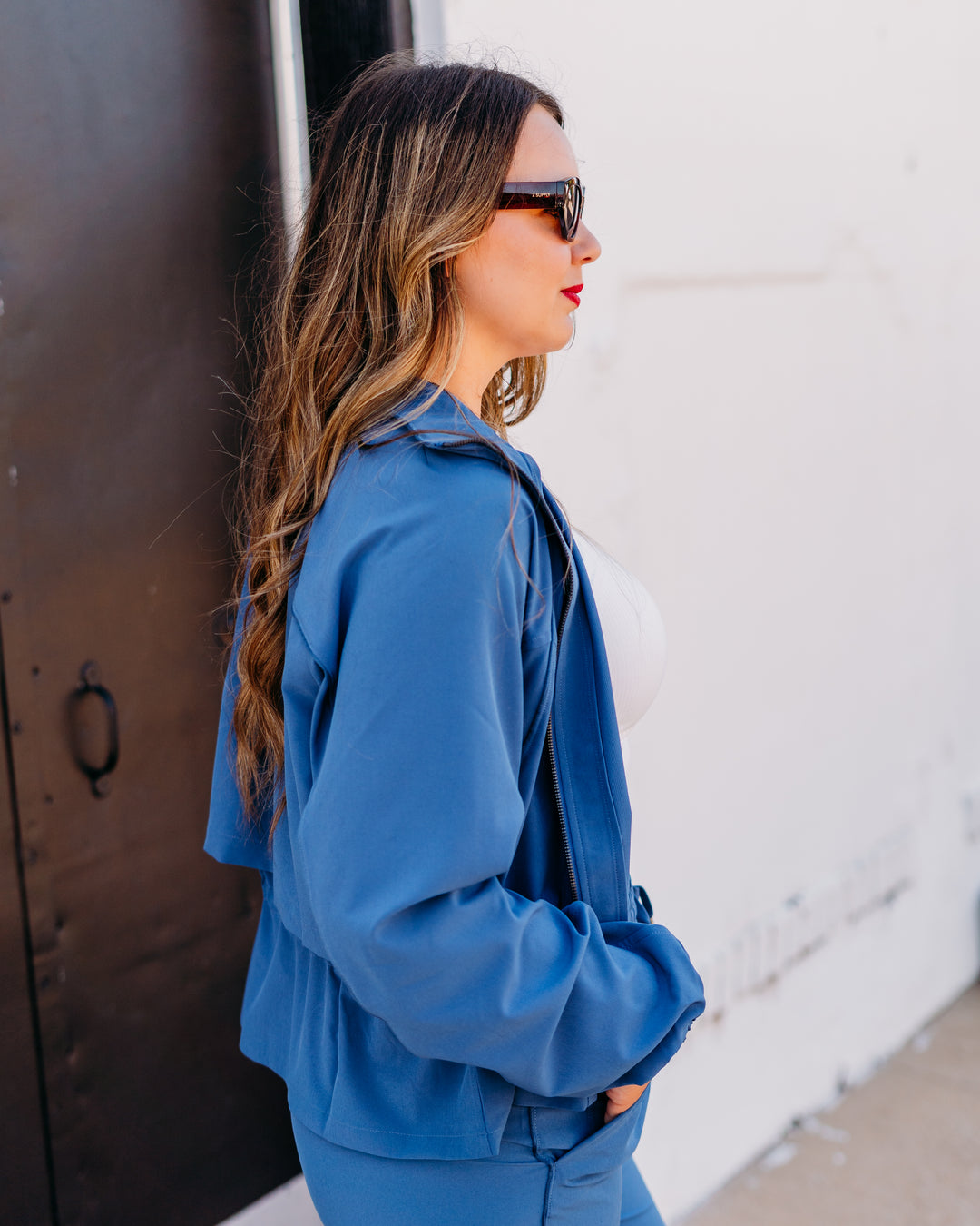 Spanx: On The Move Cinch Back Jacket in Indigo (50924R)