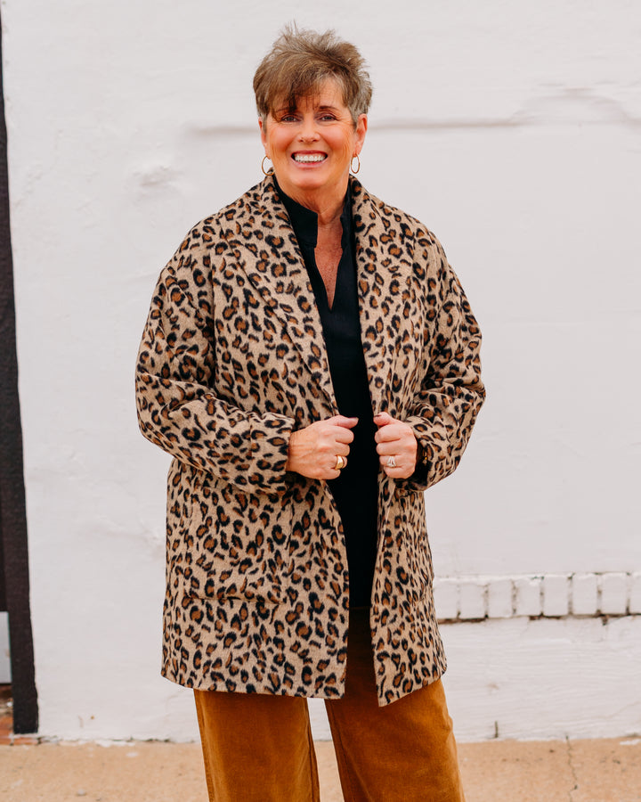 Z Supply: Lennon Animal Coat in Suede (zj253282)