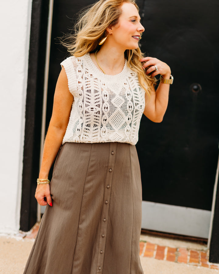 Z Supply: Baroque Sweater Top in Crystal