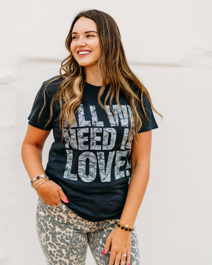Elan: All We Need is Love Black Tee tep11493