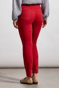 Tribal: Audrey Icon Fit Pull On Stretch Ankle Jeggings in Earth Red