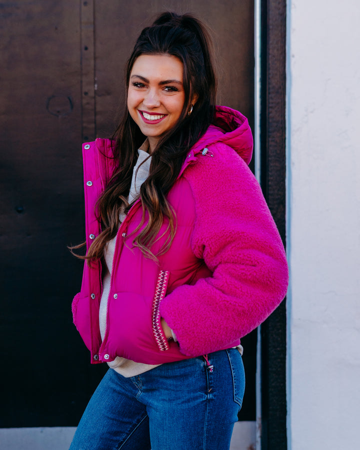 Ugg: W Mkay Uggbraid Puffer Jacket in Chroma Pink (1161090)