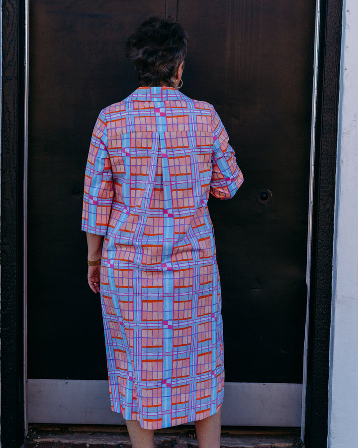 Uncle Frank: Plaid Midi Swing Dress (74657)