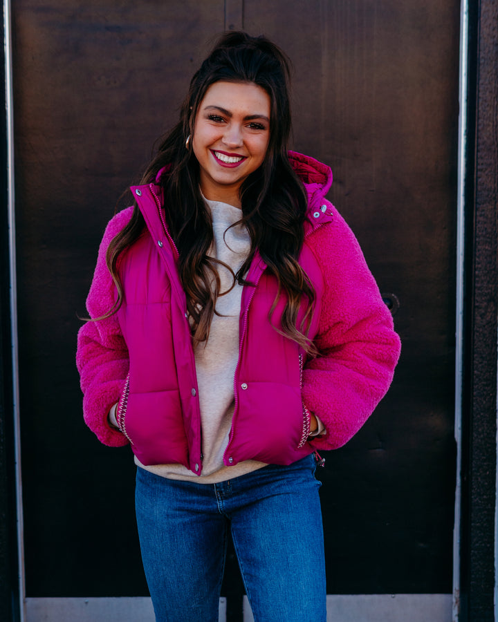 Ugg: W Mkay Uggbraid Puffer Jacket in Chroma Pink (1161090)