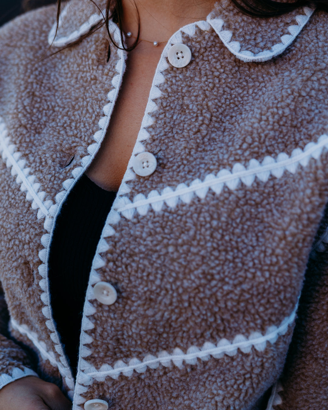 UGG: Ellison Uggfluff Shell Jacket in Sand Heather