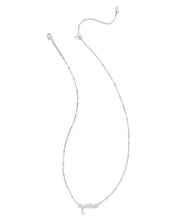 Load image into Gallery viewer, Kendra Scott: Mama Script Necklace in Silver White Pearl
