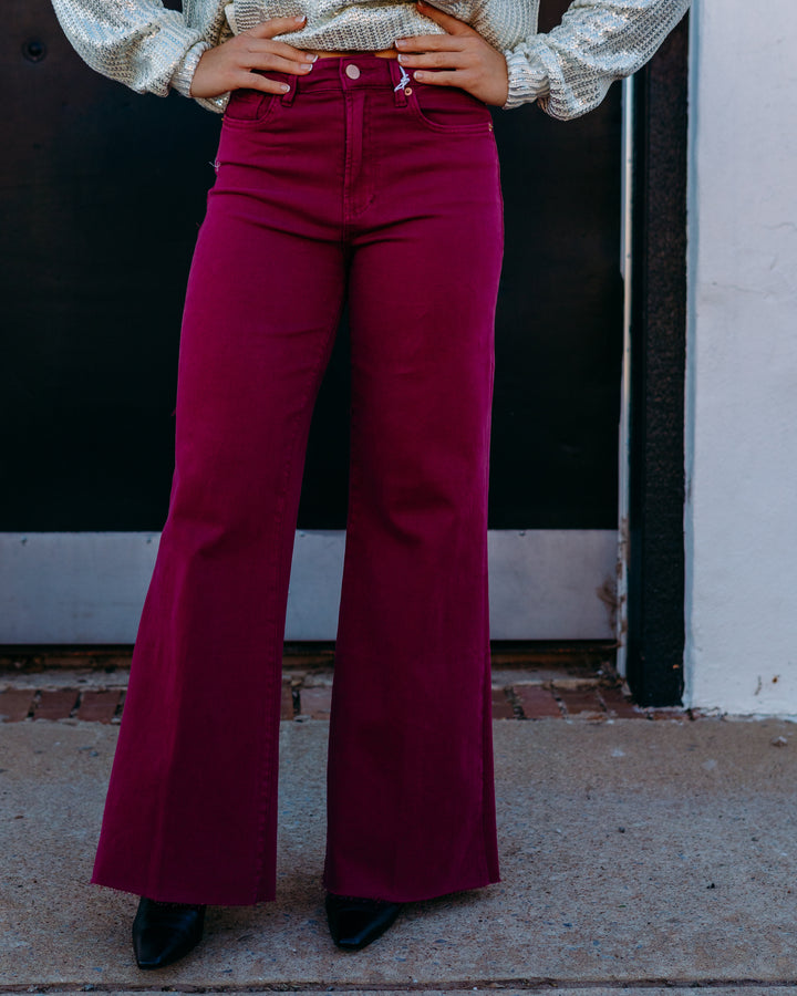 Dear John: Fiona Wide Leg Jeans in Beaujolais DPM55C336BJA