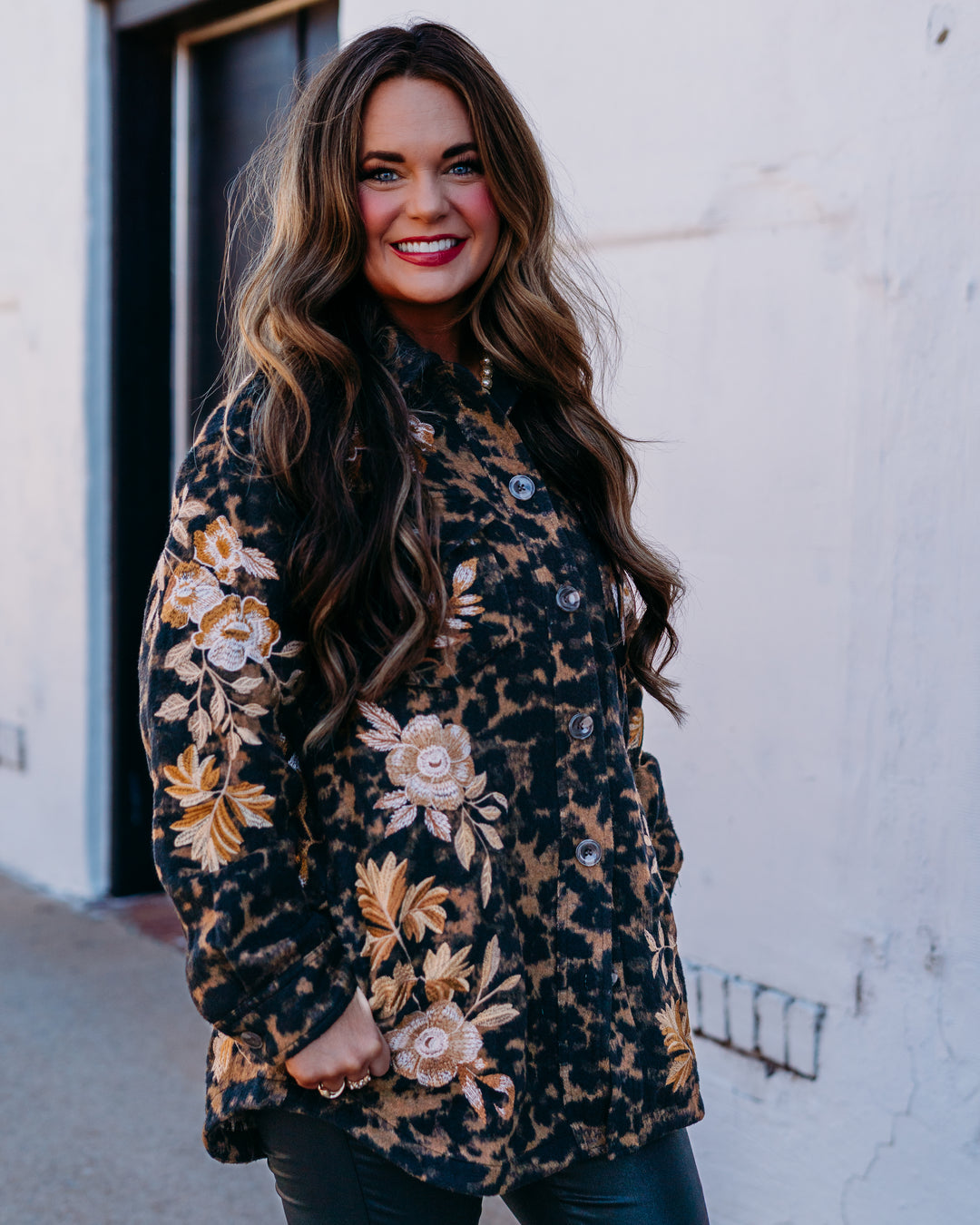 Johnny Was: Oversized Shirt Jacket in Floron Jacquared