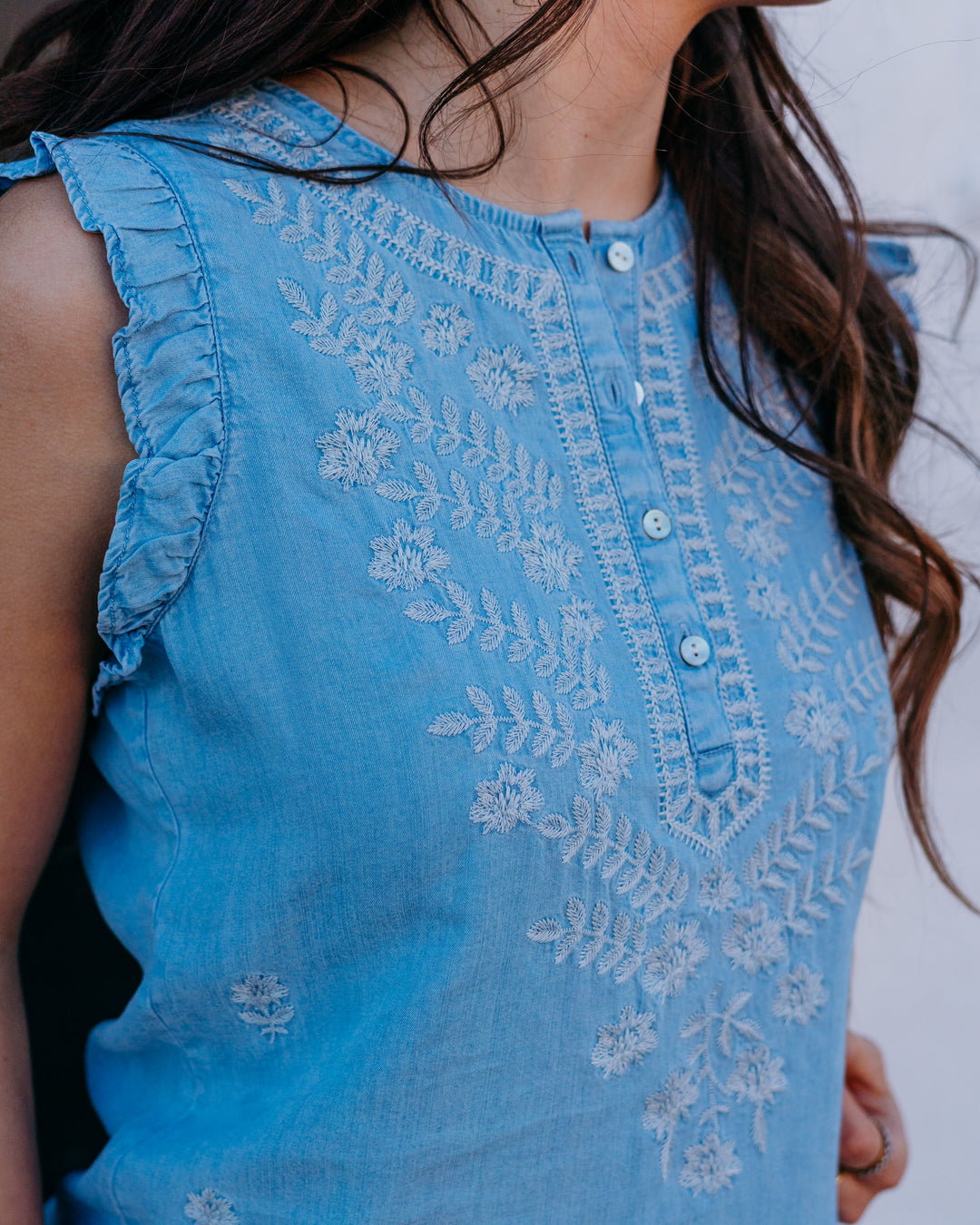 Dear John: Nicola Top in Carolina Blue