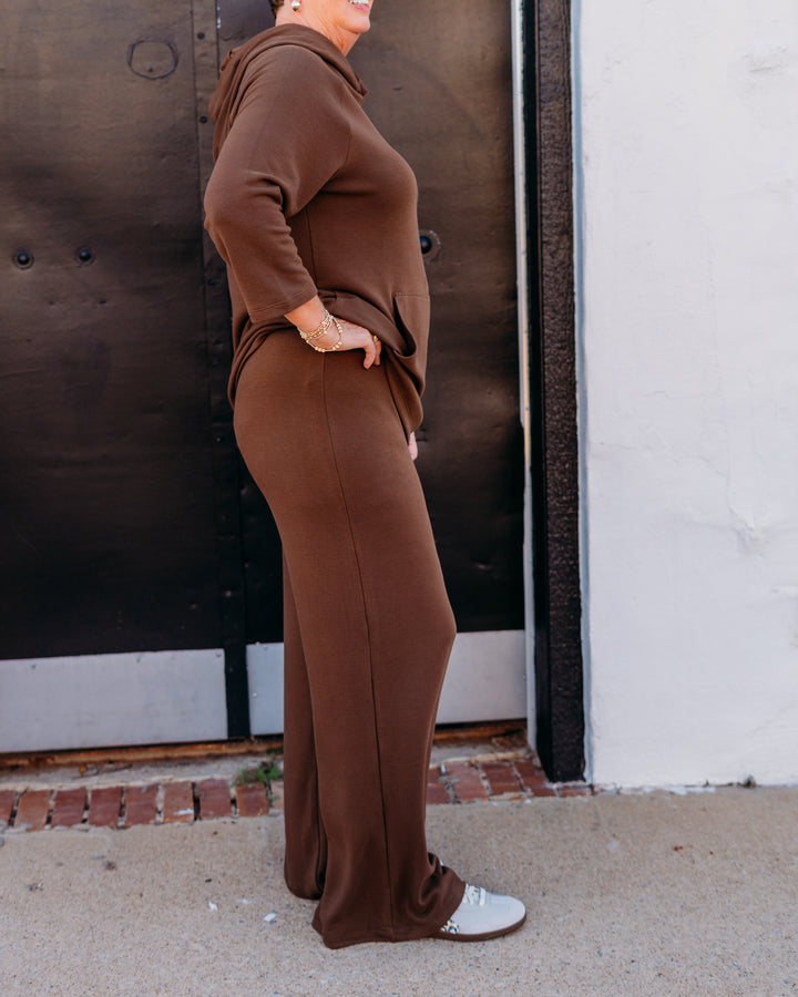 Gylder: Cloud Fleece Pant in Chocolate