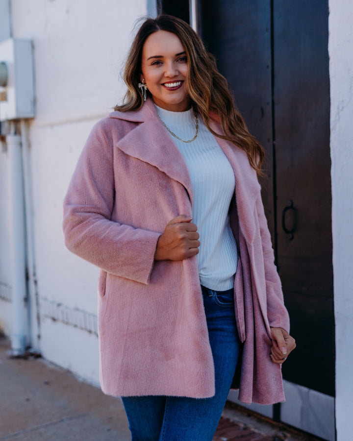 Ivy Jane: Reversible Fur Coat in Pink