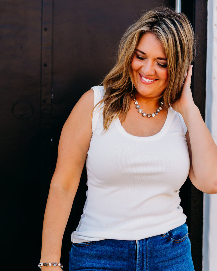 Dear John: Paula Tank in White White