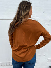 Load image into Gallery viewer, Glam: Long Sleeve Knit Top in Camel
