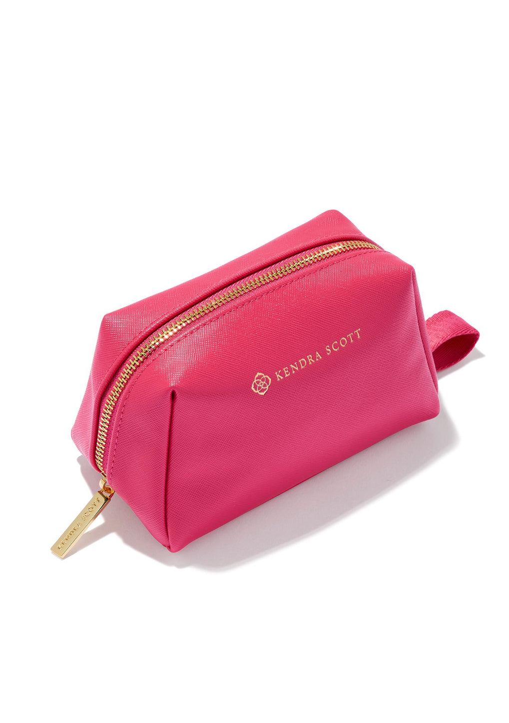 Kendra Scott: Small Cosmetic Zip Case in Hot Pink