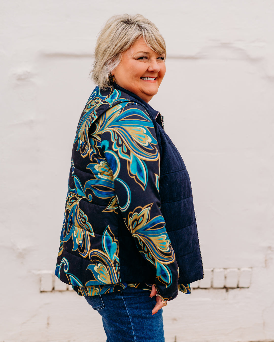 Multiples: Quilted Vest in Midnight (M45411VM)