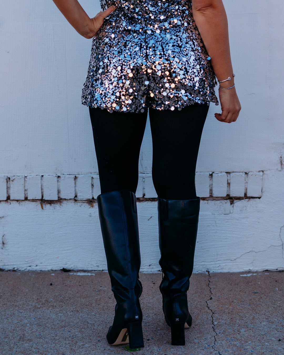 Steve Madden: Celestine Shorts in Silver