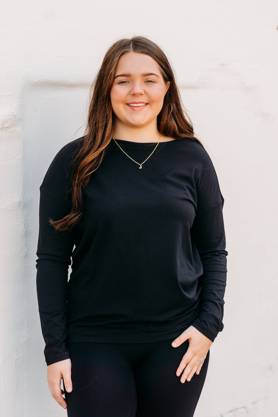 Spanx: Supernaturals Flow Long Sleeve in Very Black