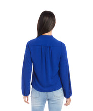 Load image into Gallery viewer, Karen Kane: Cowl Neck Top in Royal 4L09612
