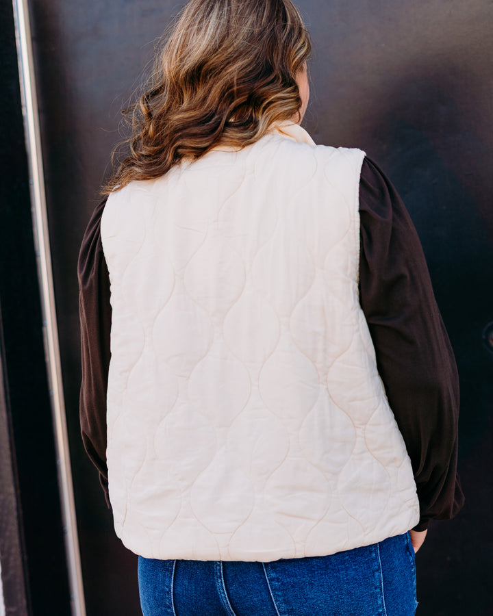 Dear John: Hadley Vest in Washed Cream
