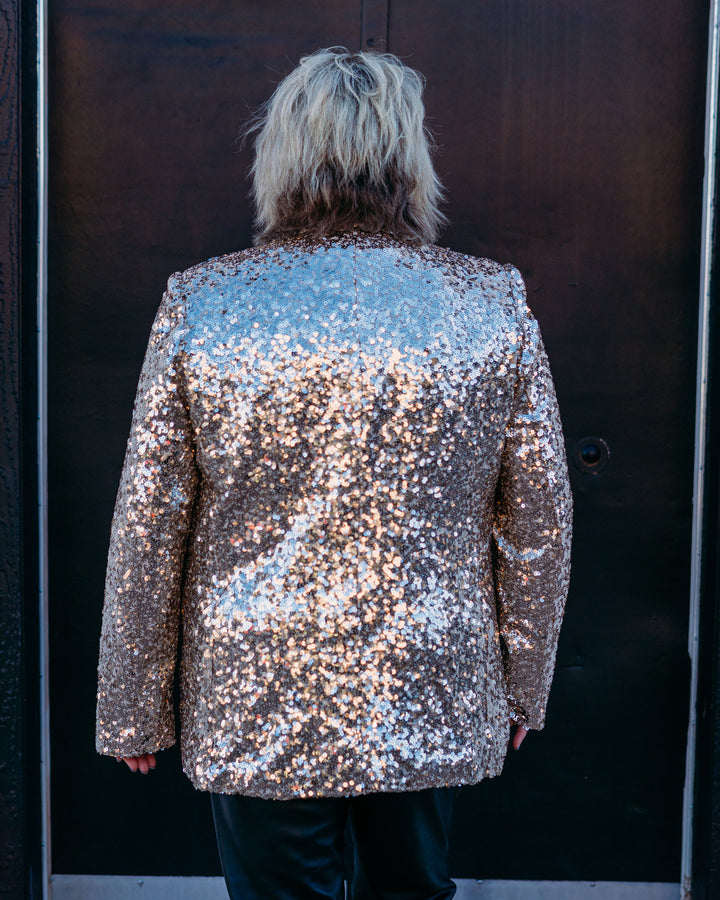 Karen Kane: Sequin Blazer in Champagne (4L41301)