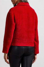 Load image into Gallery viewer, Tribal: Long Sleeve Button Front Lined Jacket in Earth Red
