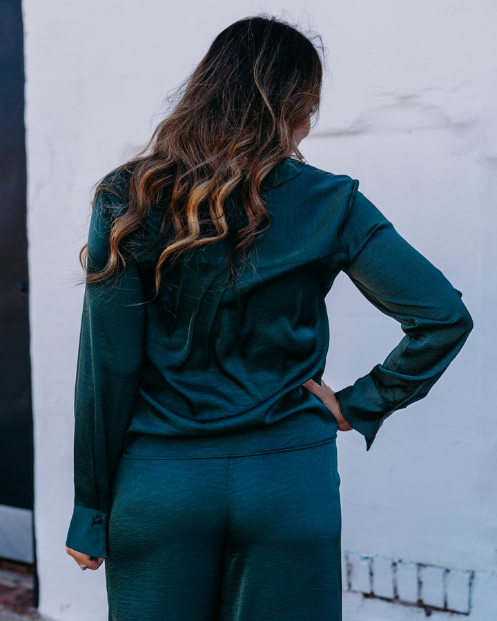 Z Supply: Ana Satin Top in Garland Green