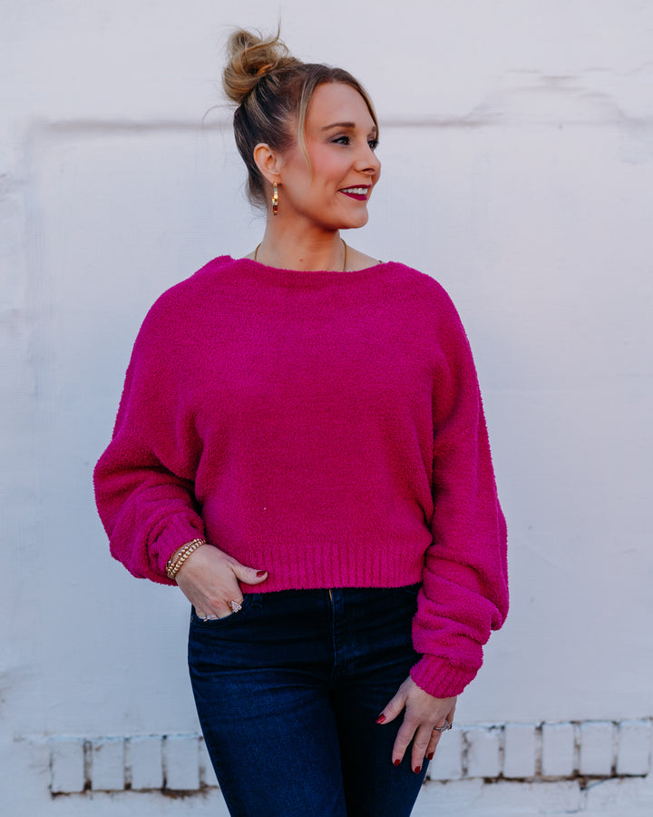 UGG: Novalie Slouchy Pullover Sweater in Chroma Pink (1172230)