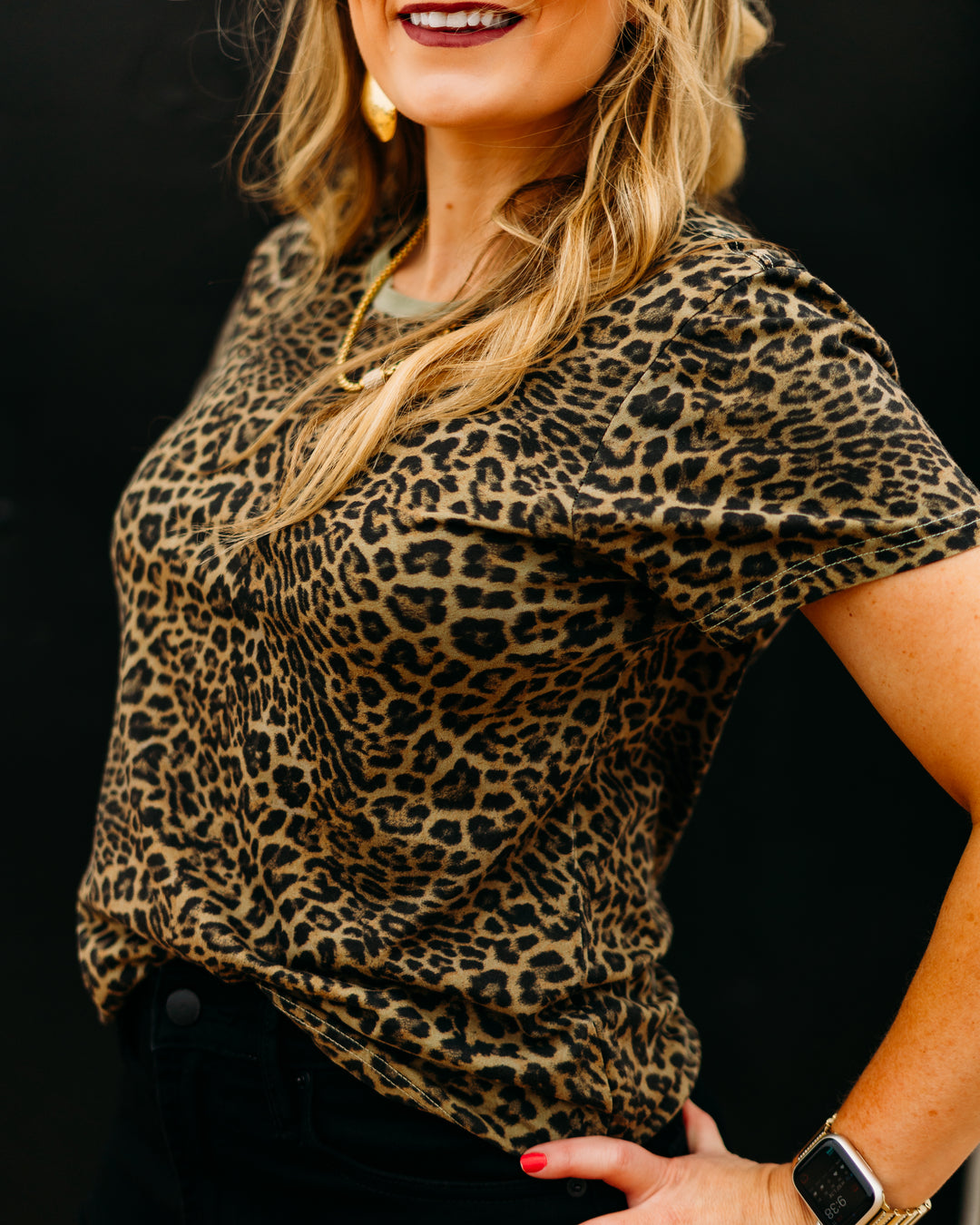 Dear John: Unity Tee in Vetiver Leopard