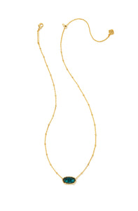 Kendra Scott: Faceted Elisa Necklace Gold Dark Teal Mica