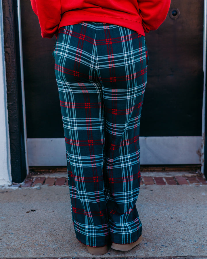 Z Supply: Hangout Plaid Pant in Mistletoe