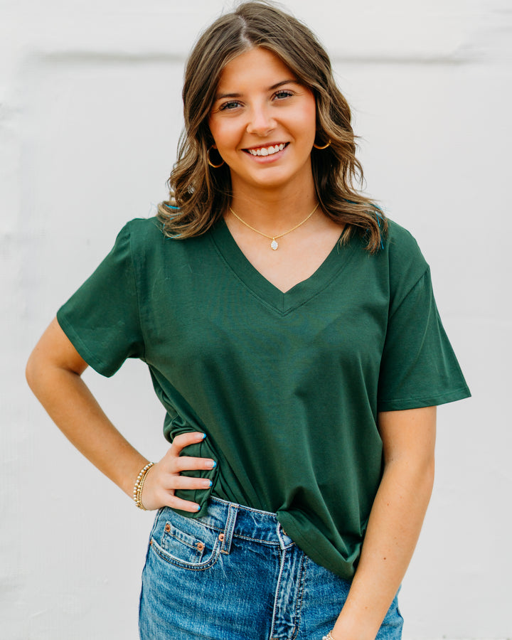 Another Love: Amaya Top in Evergreen