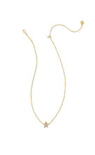 Load image into Gallery viewer, Kendra Scott: Jae Star Pave Short Pendant Necklace in Gold White Crystal
