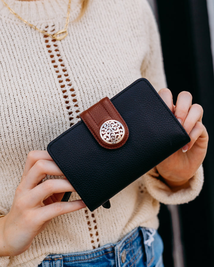 Brighton: Shelby Medium Wallet in Black T22843