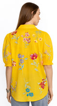 Load image into Gallery viewer, Johnny Was: Evangeline Smocked Lisbon Shirt in Sunshine
