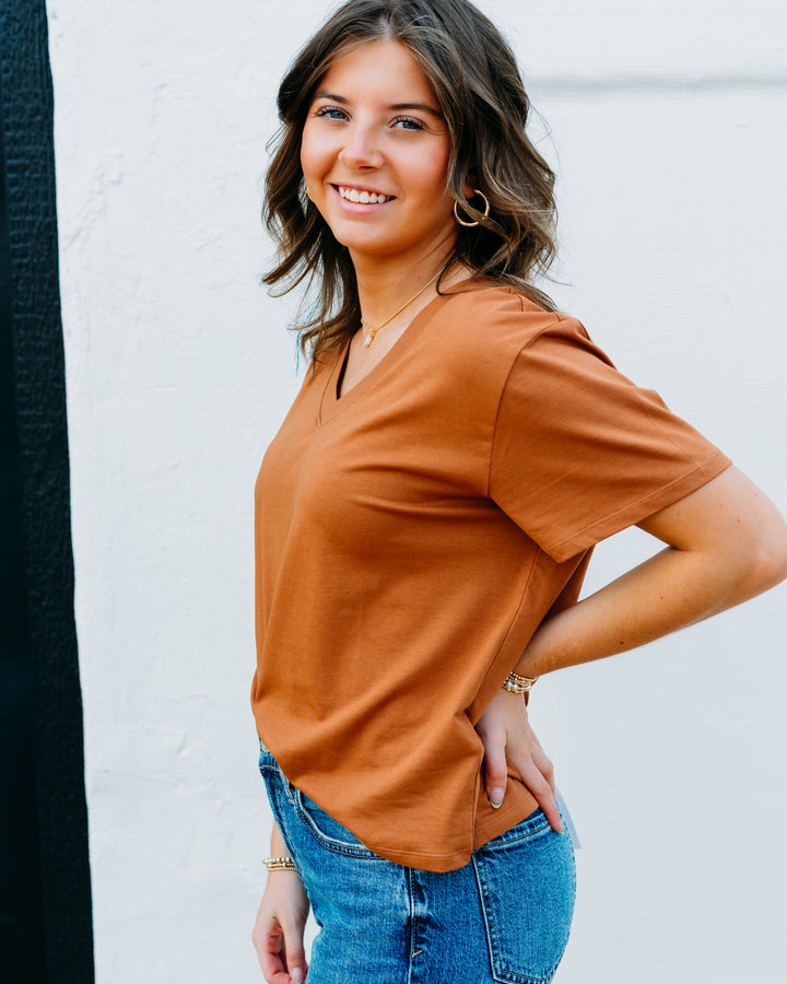 Another Love: Amaya Top in Brown Sugar
