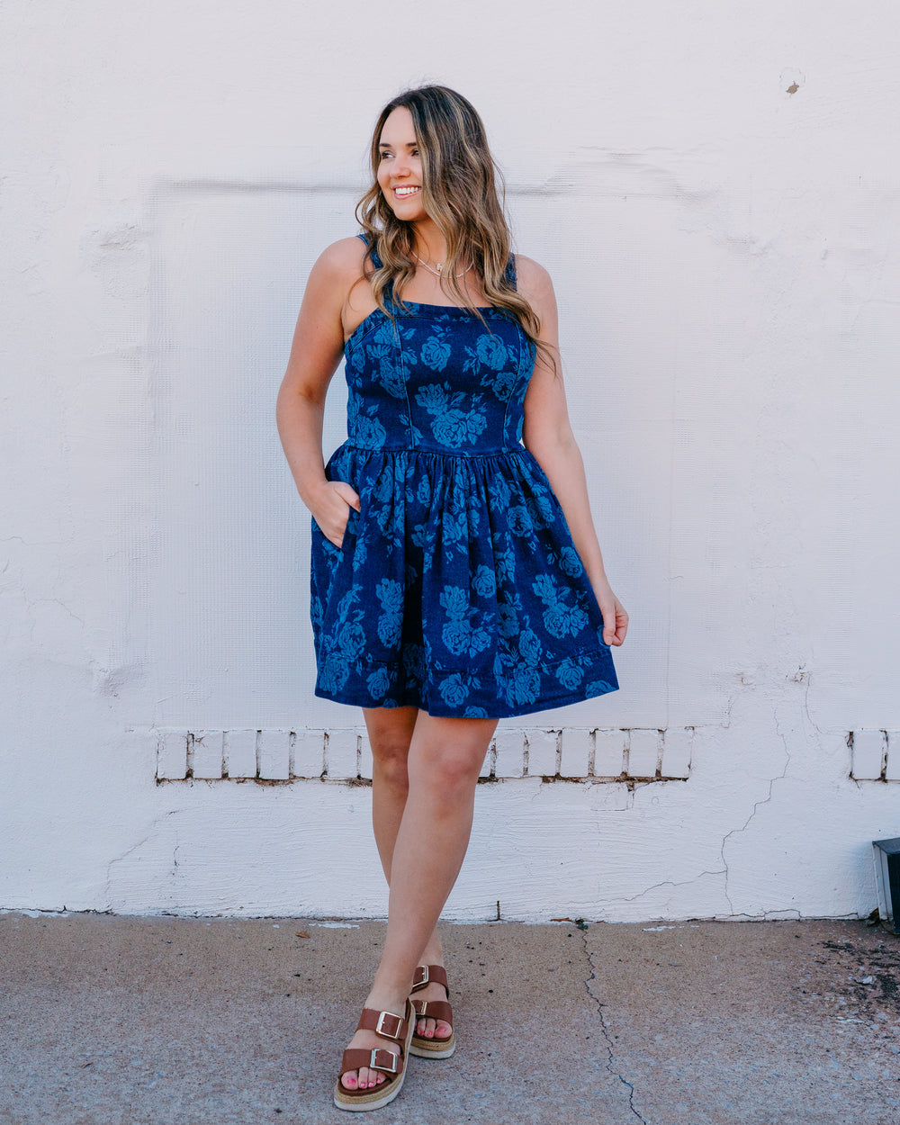 Steve Madden: Kiona Dress in Engraved Roses RSEF (SA14147) - The Vogue Boutique