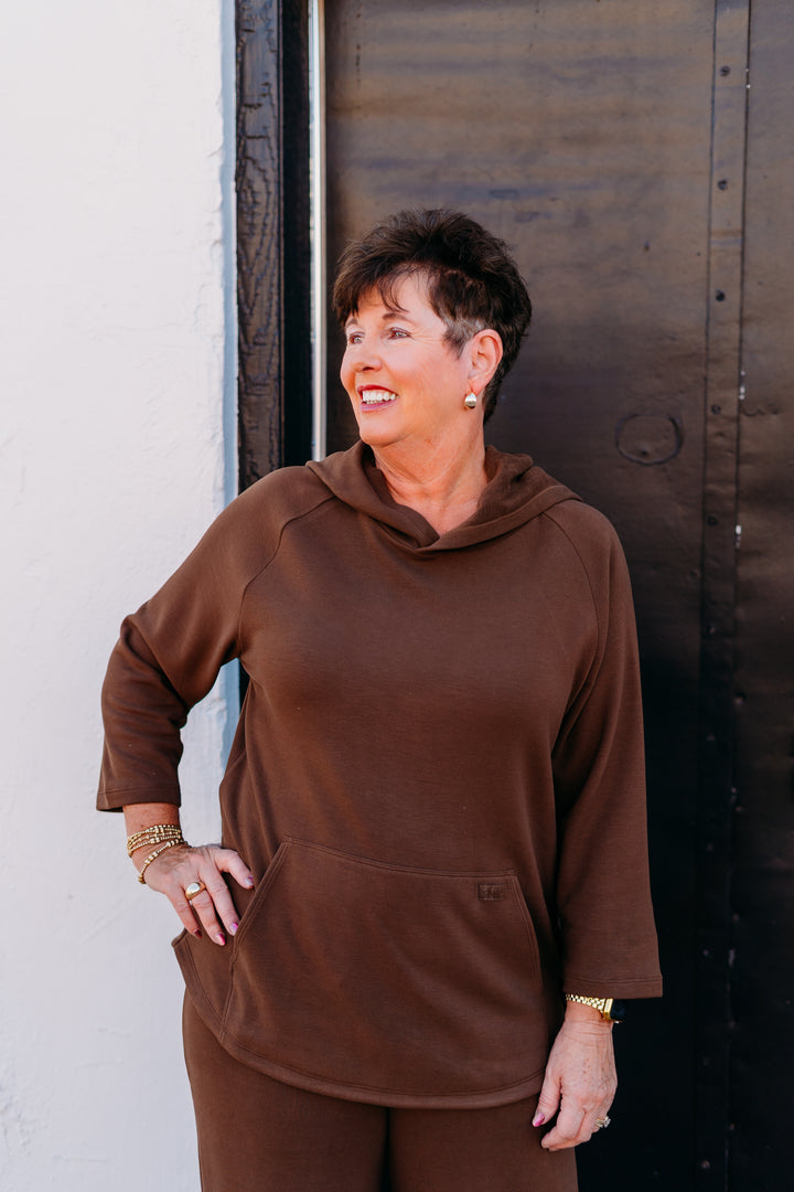 Glyder: Comfy State Raglan in Chocolate