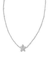 Load image into Gallery viewer, Kendra Scott: Jae Star Pave Short Pendant Necklace in Silver White Crystal
