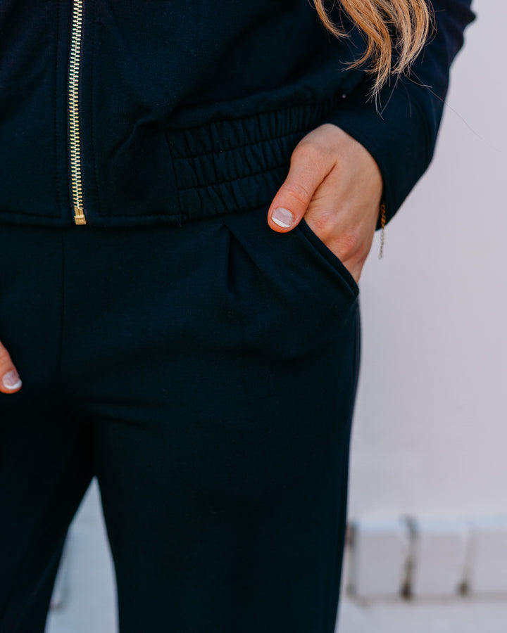 Z Supply: Round Trip Pant in Black