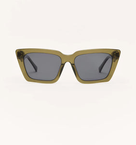 Z Supply: Feel Good Polarized Sunglasses in Moss Grey