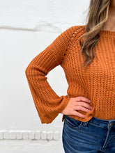 Load image into Gallery viewer, Glam: Boxy High-Low Sweater in Camel

