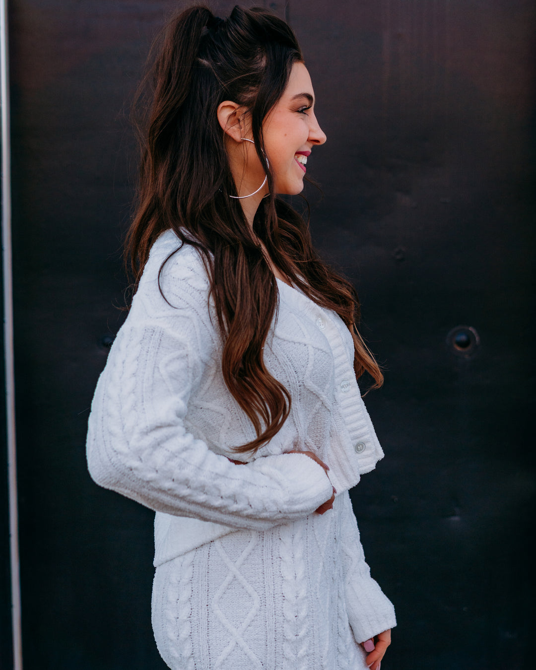 Z Supply: Elsa Cabl'e Cardigan in Vanilla Ice