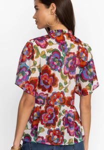 Johnny Was: Calanthe High Low Empire Waste Top